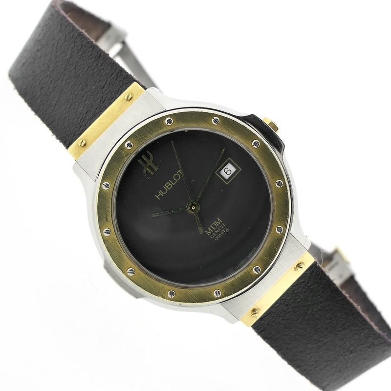 Image 9 of Hublot Classic MDM; Gold/steel watch