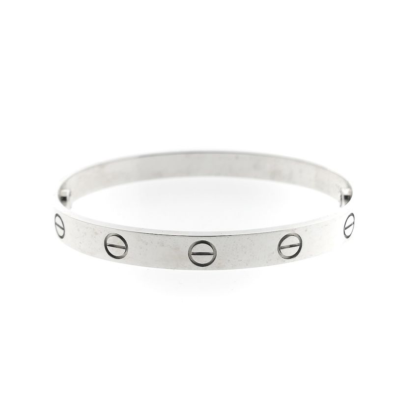 Image 12 of 18K white gold LOVE bracelet; Cartier | Ø 54.5 mm