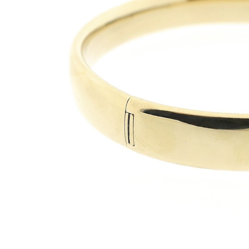 Image 2 of Gold wide slave bracelet; Size M