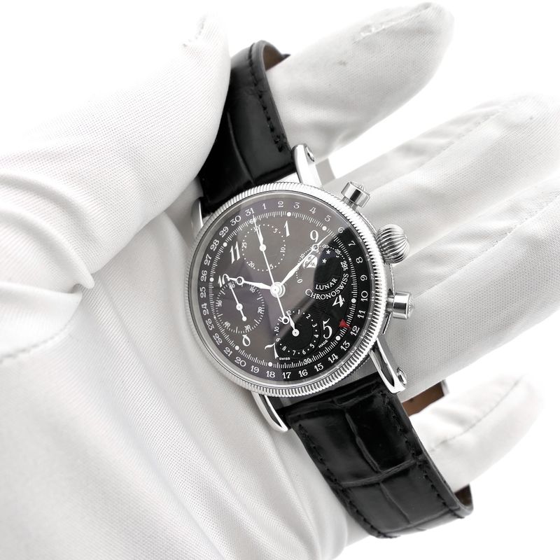Image 13 of Chronoswiss Lunar Chronograph CH7523; Automatic men's watch with moon phase