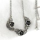 Image 8 of Silver anchor link chain with fixed pendant