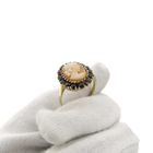 Image 8 of 8K Vintage ring with cameo and garnet