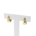 Image 4 of Two-tone gold earrings with diamonds | 0.04 ct.