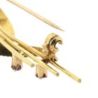 Image 6 of Gold brooch with pearl and ruby