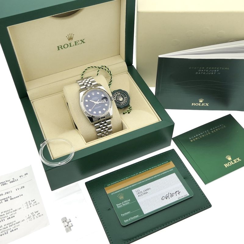 Image 4 of Rolex Datejust 36mm 116234; Automatic watch with diamond dial