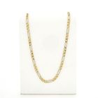 Image 1 of Two-tone gold Figaro link chain