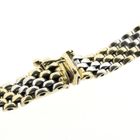Image 3 of Two-tone gold panther link bracelet
