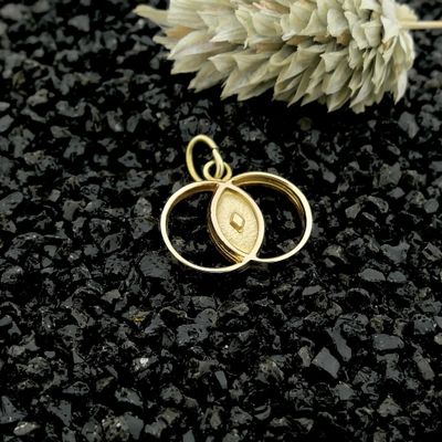 Image 2 of Golden subtle pendant; Connectedness