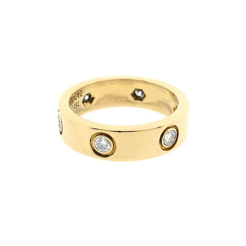 Image 3 of Cartier Gold Ring with Diamonds; 0.60 ct.