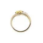 Image 5 of Tricolor gold ring with diamonds; 0.15 ct.