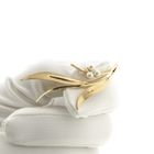 Image 8 of Gold brooch with pearl