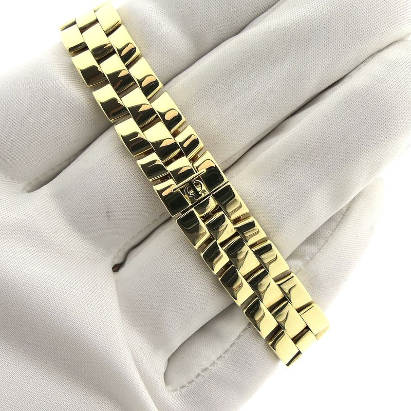 Image 7 of Baume & Mercier Hampton Milleis 65370; 18k gold women's watch with diamonds