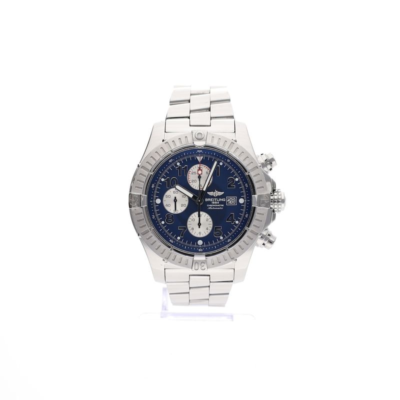 Image 21 of Breitling Super Avenger 'Blue' A13370; Chronograph men's watch