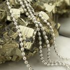 Image 8 of White gold ball link chain