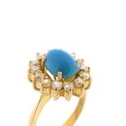 Image 5 of Gold ring with topaz and zirconia