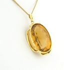 Image 8 of Gold pendant with synthetic gemstone