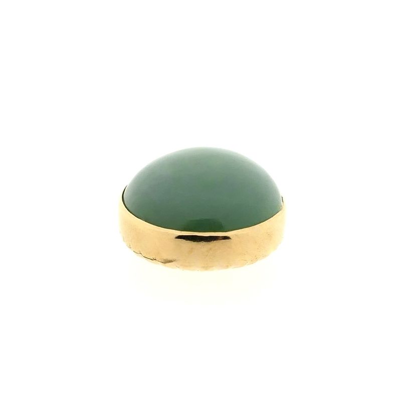 Image 3 of 18 carat gold pendant with aventurine