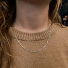 Image 4 of Two-tone gold Figaro link chain