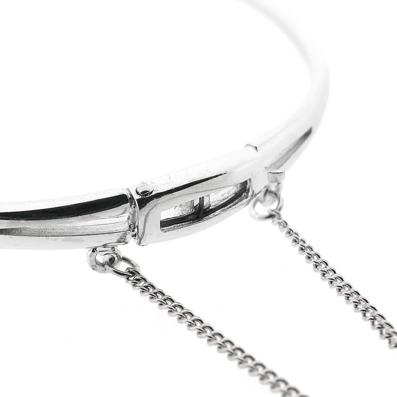 Afbeelding 6 van Witgouden slavenarmband met diamanten; 0,17 ct. 