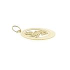 Image 6 of Gold zodiac sign pendant; Leo