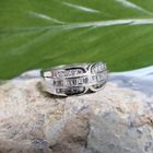 Image 5 of White gold ring with a cluster of diamonds; 0.70 ct.