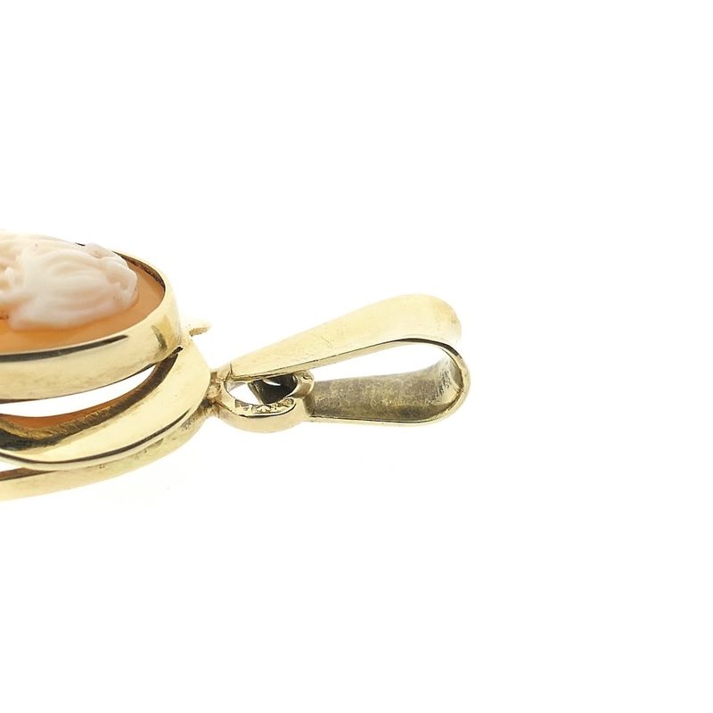 Image 7 of Vintage gold pendant with cameo