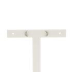 Image 1 of White gold moon-shaped stud earrings with diamond; 0.03 ct.