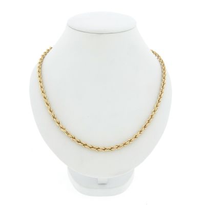 Image 1 of Gold twisted link chain | 52.5 cm