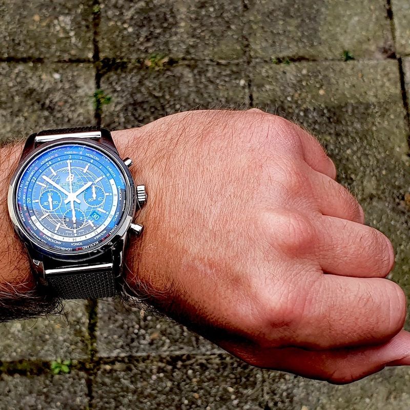 Image 14 of Breitling Transocean Unitime chronograph; Chronograph men's watch