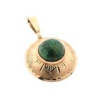 Image 4 of Gold pendant with malachite