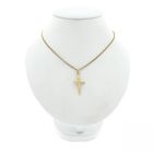 Image 5 of Gold pendant of a cross with corpus; INRI