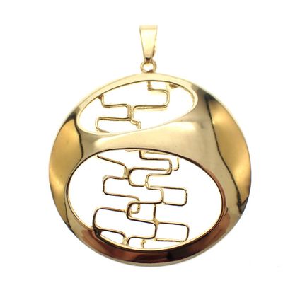 Image 1 of Large gold fantasy pendant