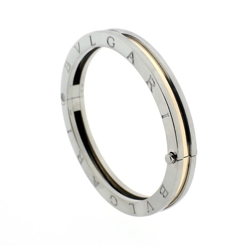 Image 1 of BVLGARI Steel and gold women's bracelet; Model B.ZERO 1