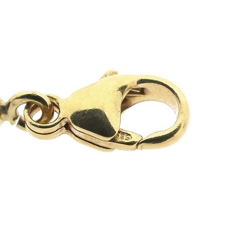 Image 6 of Light blue topaz bead necklace with gold clasp | 45.5 cm