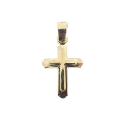 Image 1 of Gold pendant of a cross