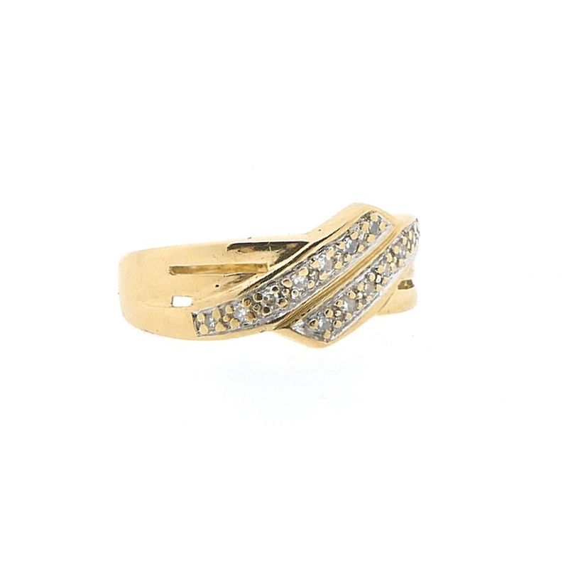 Image 6 of Gold ring with diamonds | 0.07 ct.