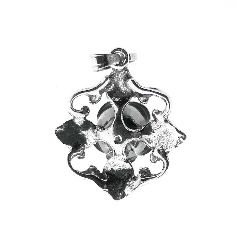 Image 4 of Antique silver floral pendant | Art Nouveau