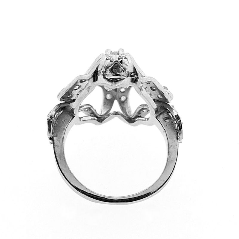 Image 7 of White gold ring with diamonds 0.40 ct.