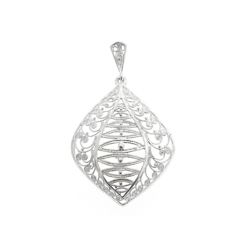 Image 1 of Antique silver pendant with filigree technique