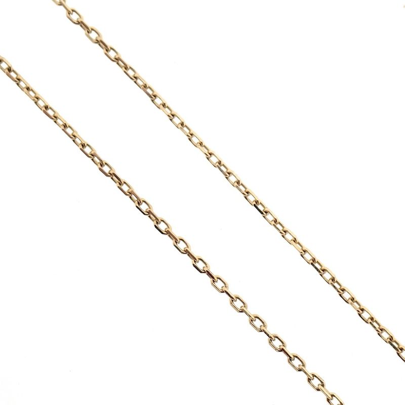 Image 3 of Gold anchor link chain with fixed pendant | 42 cm