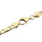 Image 3 of Two-tone gold Figaro link bracelet