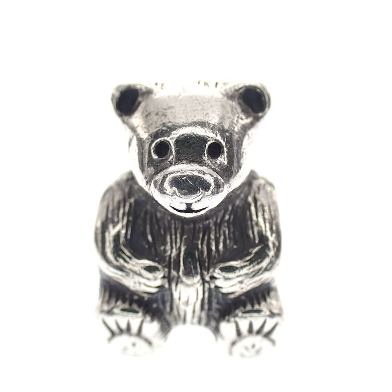 Image 4 of Pandora charm; Silver; Teddy Bear Charm