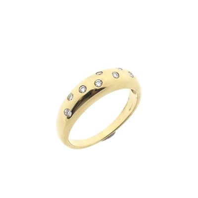 Image 1 of Gold ring with diamonds