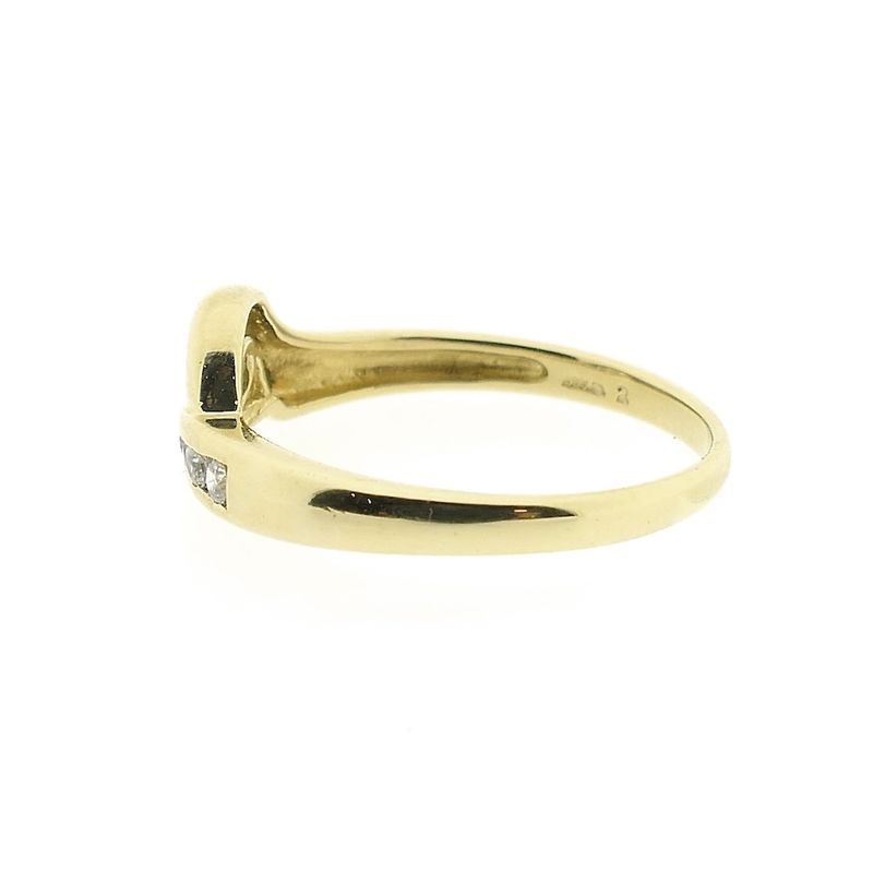 Image 8 of Gold ring with zirconia stones