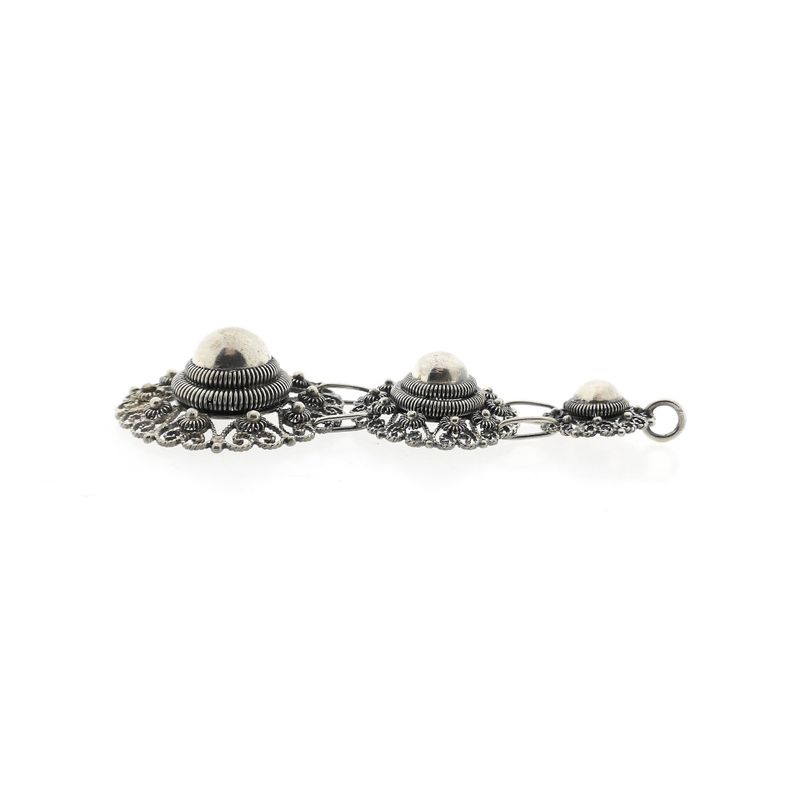 Image 4 of Antique Silver Pendant with Filigree Technique