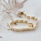 Image 9 of Tricolor gold link bracelet