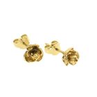 Image 5 of Gold stud earrings | Rose