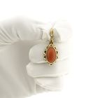 Image 11 of Gold pendant with red coral | Vintage
