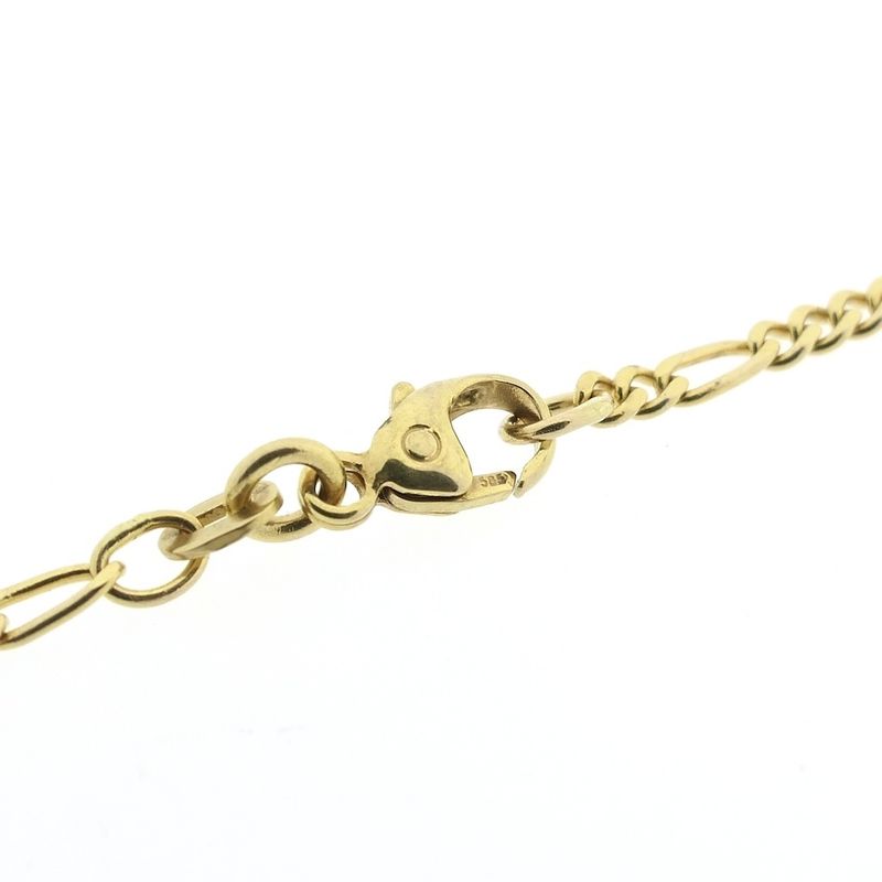 Image 4 of Gold Figaro link chain | 50 cm