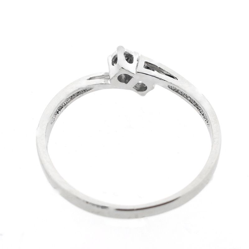 Image 7 of White gold ring with diamonds | 0.03 ct.